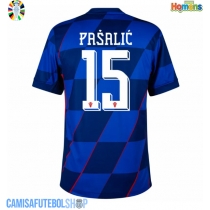 Camisa de time de futebol Croácia Mario Pasalic #15 Replicas 2º Equipamento Europeu 2024 Manga Curta